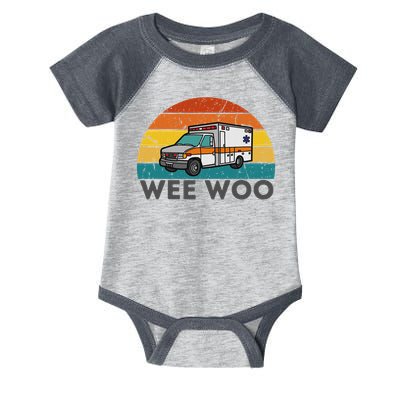 Vintage Wee Woo Ambulance Amr Funny Ems Emt Paramedic. Infant Baby Jersey Bodysuit