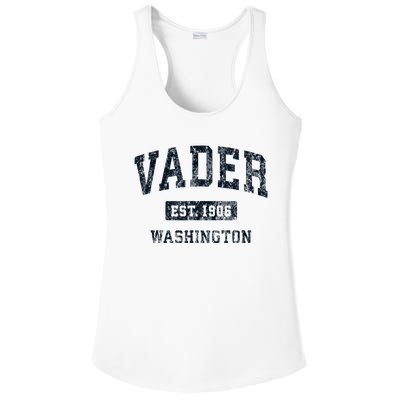 Vader Washington Wa Vintage Athletic Sports Design Ladies PosiCharge Competitor Racerback Tank