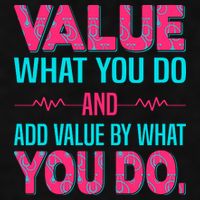 Value What You Do And Add Calue By What You Do Ladies PosiCharge Tri-Blend Wicking Tank