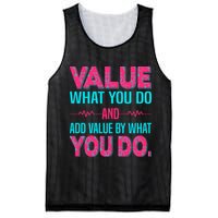 Value What You Do And Add Calue By What You Do Mesh Reversible Basketball Jersey Tank