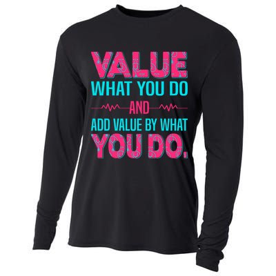 Value What You Do And Add Calue By What You Do Cooling Performance Long Sleeve Crew
