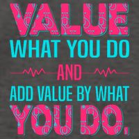 Value What You Do And Add Calue By What You Do Vector Backpack
