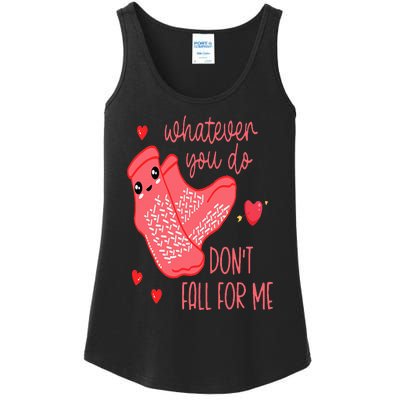 Valentine Whatever You Do DonT Fall For Me Rn Pct Cna Nurse Ladies Essential Tank