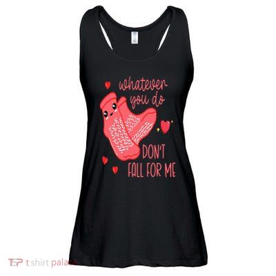 Valentine Whatever You Do DonT Fall For Me Rn Pct Cna Nurse Ladies Essential Flowy Tank