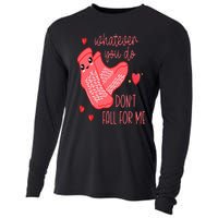 Valentine Whatever You Do DonT Fall For Me Rn Pct Cna Nurse Cooling Performance Long Sleeve Crew