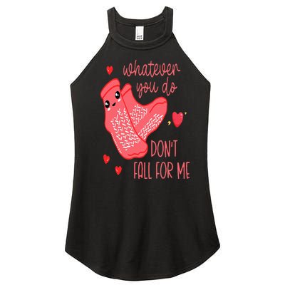 Valentine Whatever You Do DonT Fall For Me Rn Pct Cna Nurse Women’s Perfect Tri Rocker Tank