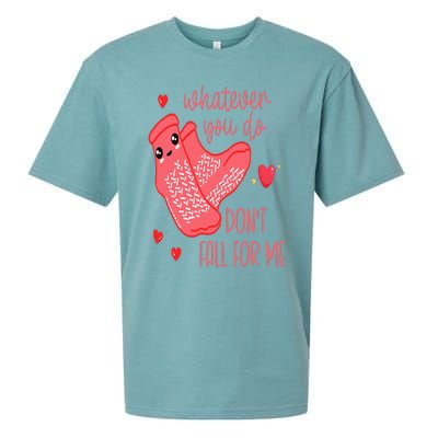 Valentine Whatever You Do DonT Fall For Me Rn Pct Cna Nurse Sueded Cloud Jersey T-Shirt