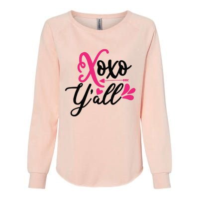 Valentine Xoxo Y All Womens California Wash Sweatshirt