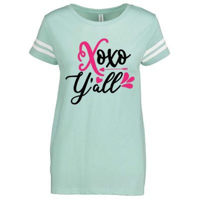 Valentine Xoxo Y All Enza Ladies Jersey Football T-Shirt