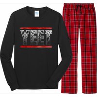 Vintage Yeet Apparel Saying Long Sleeve Pajama Set