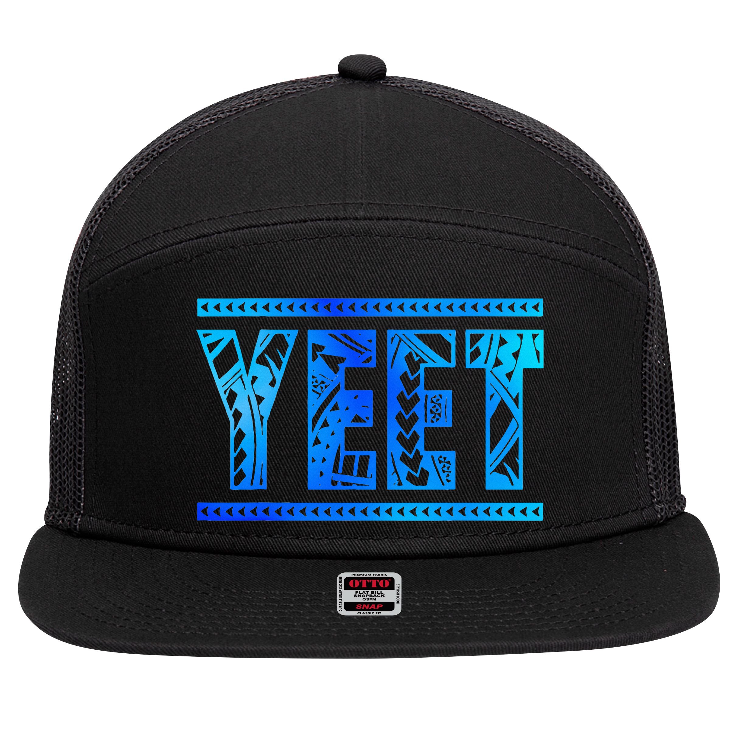 Yeet Apparel Saying  7 Panel Mesh Trucker Snapback Hat
