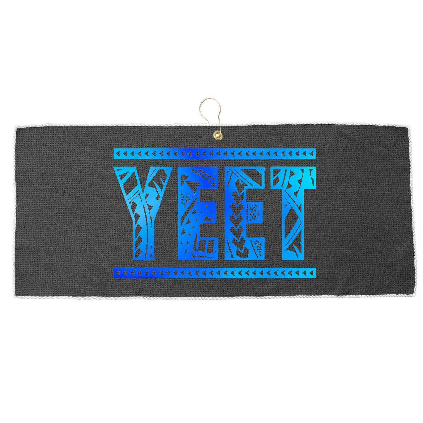 Yeet Apparel Saying  Large Microfiber Waffle Golf Towel