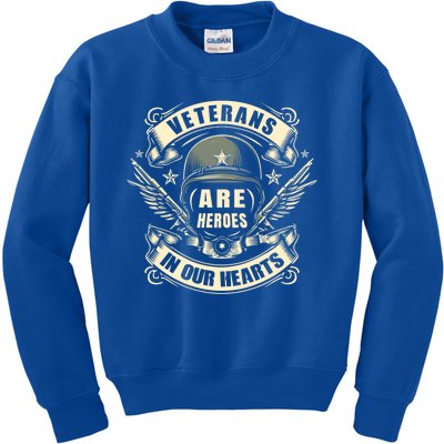 Veterans You Are Our Hero Veteran Themed Military Support Kids Sweatshirt