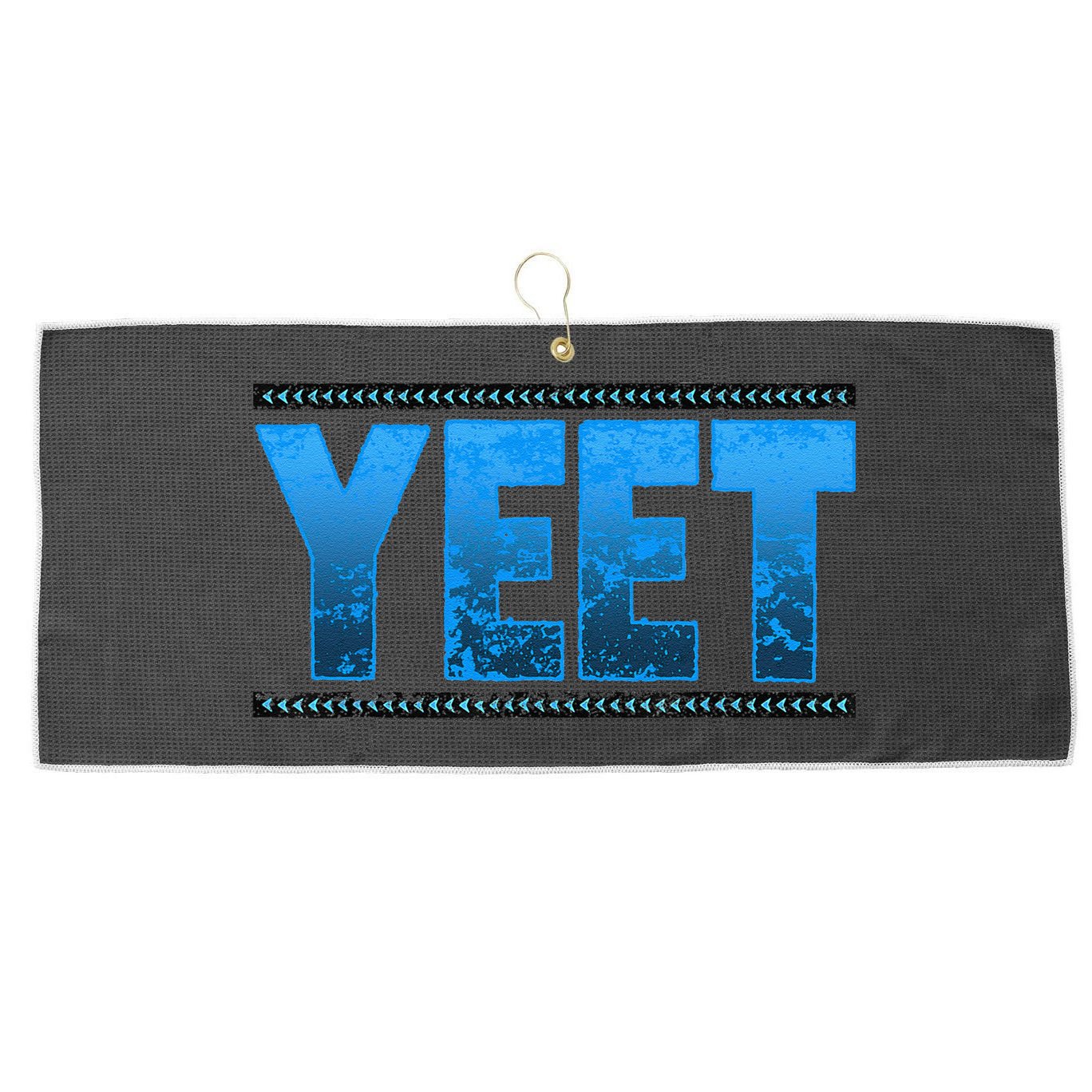 Vintage Yeet Apparel Saying For All Large Microfiber Waffle Golf Towel