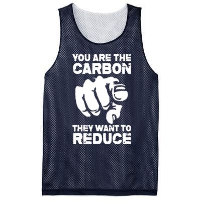 Vintage You Are The Carbon They Want To Reduce Funny Mesh Reversible Basketball Jersey Tank