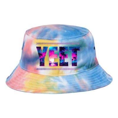 Vintage Yeet Apparel Saying Funny Tie Dye Newport Bucket Hat