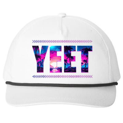 Vintage Yeet Apparel Saying Funny Snapback Five-Panel Rope Hat