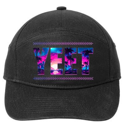 Vintage Yeet Apparel Saying Funny 7-Panel Snapback Hat