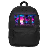 Vintage Yeet Apparel Saying Funny 16 in Basic Backpack