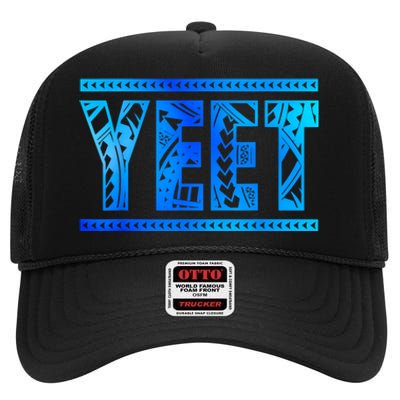 Vintage Yeet Apparel Saying Funny High Crown Mesh Back Trucker Hat