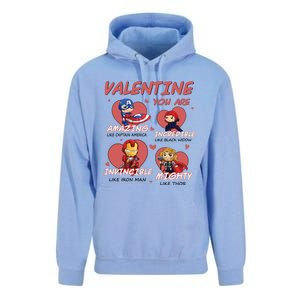 Valentine You Are Chibi Style Superheroes Funny Trending Cute Gift Idea Unisex Surf Hoodie