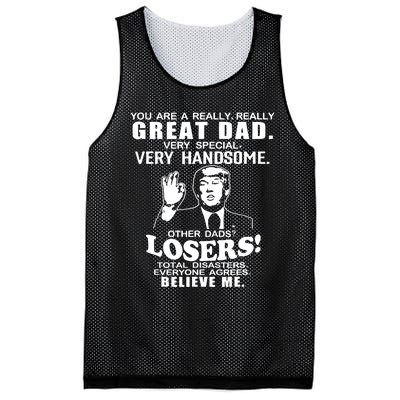 Vintage You Are A Great Great Dad Support Trump Mesh Reversible Basketball Jersey Tank