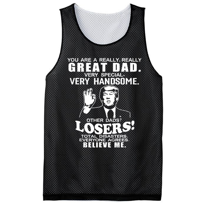 Vintage You Are A Great Great Dad Support Trump Mesh Reversible Basketball Jersey Tank