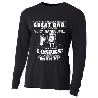 Vintage You Are A Great Great Dad Support Trump Cooling Performance Long Sleeve Crew