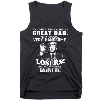 Vintage You Are A Great Great Dad Support Trump Tank Top