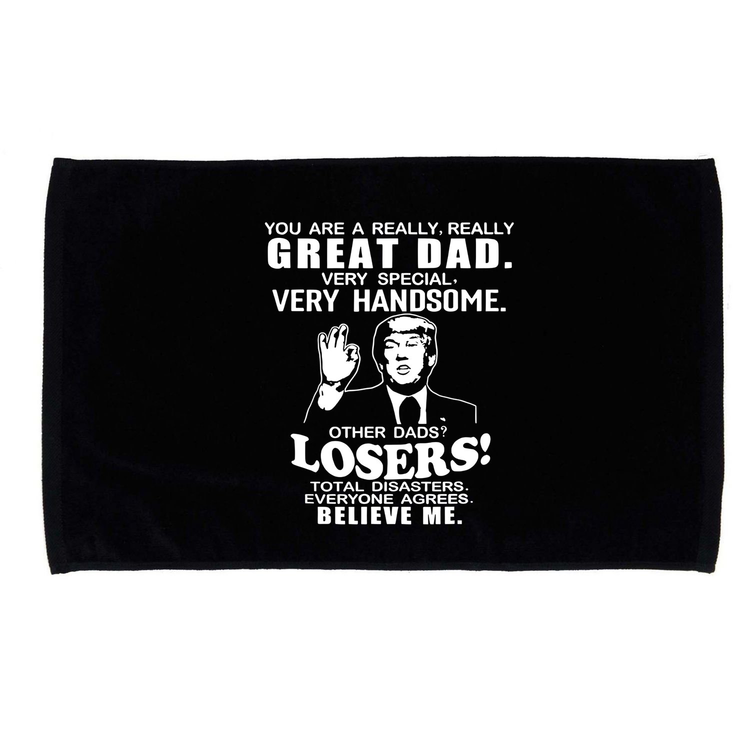 Vintage You Are A Great Great Dad Support Trump Microfiber Hand Towel