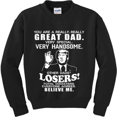 Vintage You Are A Great Great Dad Support Trump Kids Sweatshirt