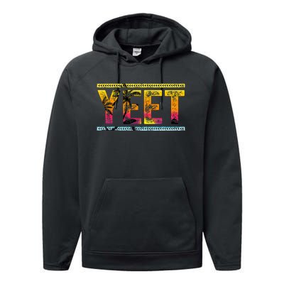 Vintage Yeet Apparel Saying Performance Fleece Hoodie