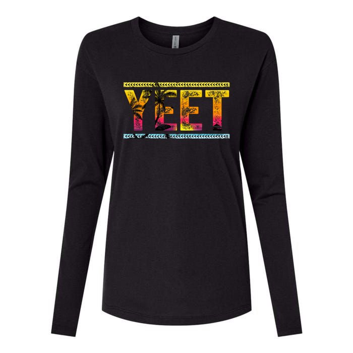 Vintage Yeet Apparel Saying Womens Cotton Relaxed Long Sleeve T-Shirt