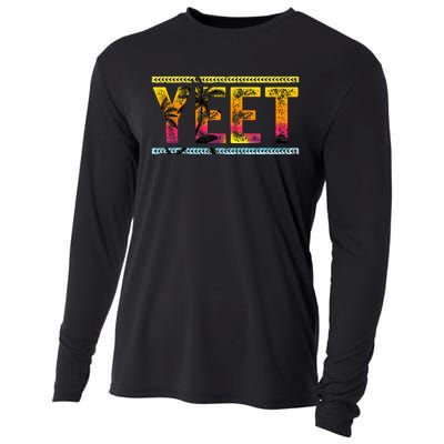 Vintage Yeet Apparel Saying Cooling Performance Long Sleeve Crew