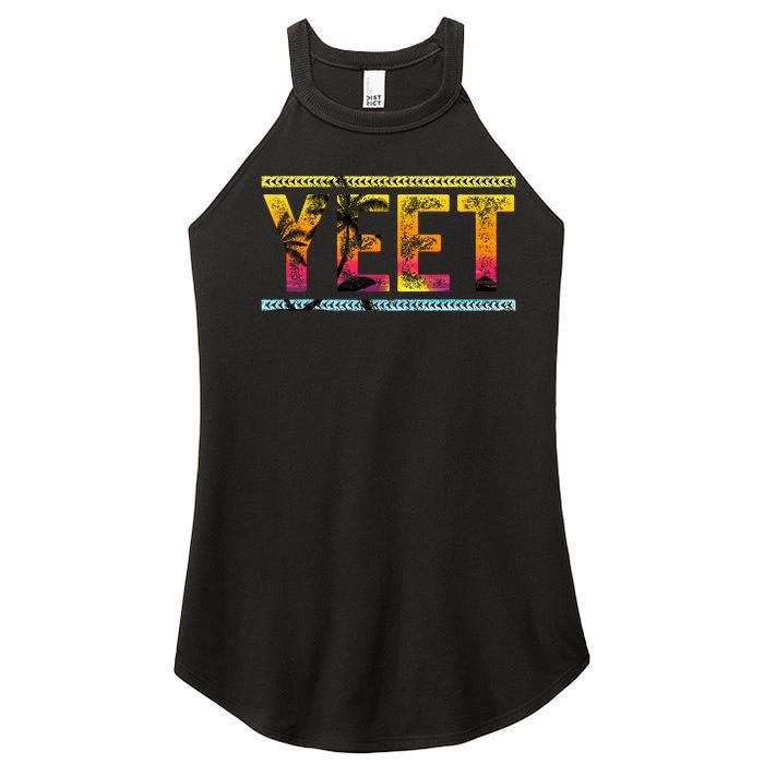 Vintage Yeet Apparel Saying Women's Perfect Tri Rocker Tank