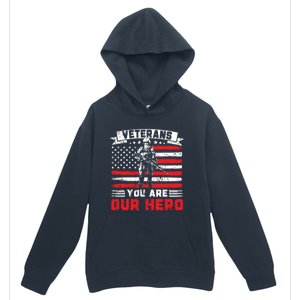 Veterans You Are Our Hero Usa Flag American Memorial Day Gift Urban Pullover Hoodie