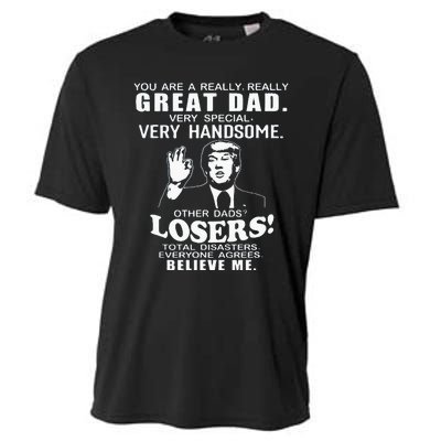 Vintage You Are A Great Great Dad Support Trump FatherS Day Cooling Performance Crew T-Shirt