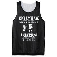 Vintage You Are A Great Great Dad Support Trump FatherS Day Mesh Reversible Basketball Jersey Tank