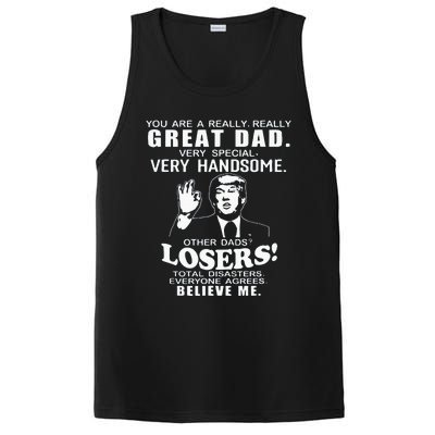 Vintage You Are A Great Great Dad Support Trump FatherS Day PosiCharge Competitor Tank