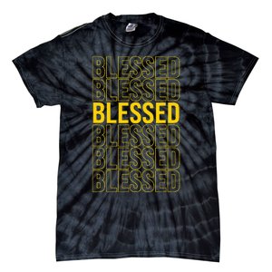 Varsitygold Yellow Blessed Universitygold Yellow Tie-Dye T-Shirt