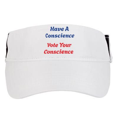 Vote Your Conscience Adult Drive Performance Visor