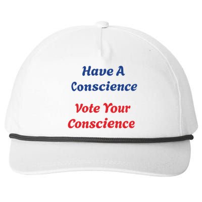 Vote Your Conscience Snapback Five-Panel Rope Hat