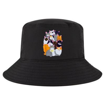 Vintage Y2K Enjoi Cat Gang Cute Cat Mom Cat Dad Cat Lover TShirt Cool Comfort Performance Bucket Hat