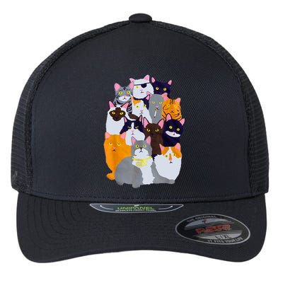 Vintage Y2K Enjoi Cat Gang Cute Cat Mom Cat Dad Cat Lover TShirt Flexfit Unipanel Trucker Cap