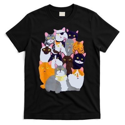 Vintage Y2K Enjoi Cat Gang Cute Cat Mom Cat Dad Cat Lover TShirt T-Shirt