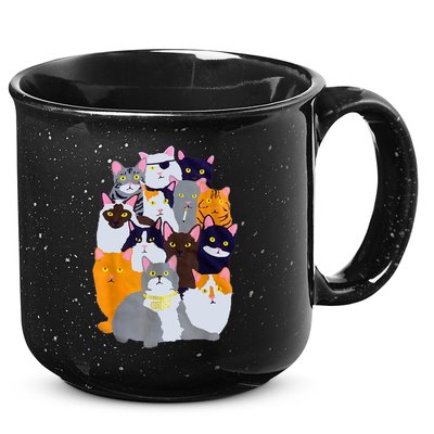 Vintage Y2K Enjoi Cat Gang Cute Cat Mom Cat Dad Cat Lover TShirt 15oz Campfire Ceramic Mug