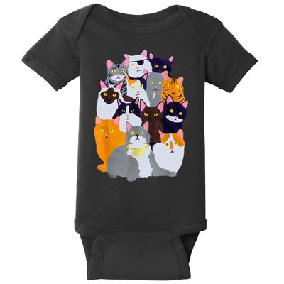 Vintage Y2K Enjoi Cat Gang Cute Cat Mom Cat Dad Cat Lover TShirt Baby Bodysuit