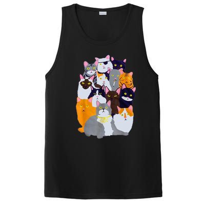 Vintage Y2K Enjoi Cat Gang Cute Cat Mom Cat Dad Cat Lover TShirt PosiCharge Competitor Tank