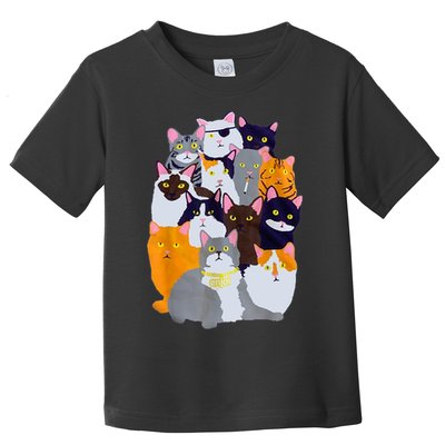 Vintage Y2K Enjoi Cat Gang Cute Cat Mom Cat Dad Cat Lover TShirt Toddler T-Shirt