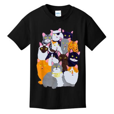 Vintage Y2K Enjoi Cat Gang Cute Cat Mom Cat Dad Cat Lover TShirt Kids T-Shirt
